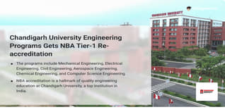 Chandigarh University Gets NBA Tier-1 Re-accreditation for Six Engineering Programs